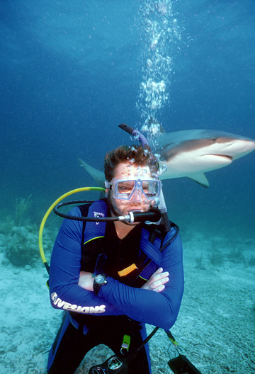 John on Shark Feeding Dive
